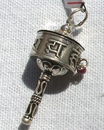 Small Silver Prayer Wheel